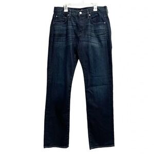 7 For All Mankind Austin Jeans Dark Wash Straight Leg Y2K Denim Size 30